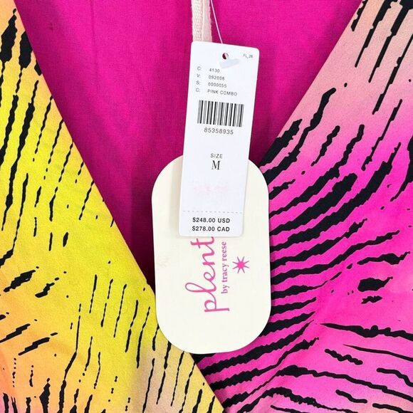 NWT Anthropologie PLENTY BY TRACY REESE Dress Medium Pink Zebra Print Babydoll - Picture 7 of 14